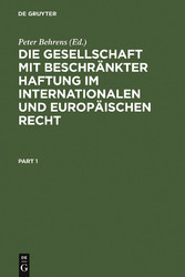 Die Gesellschaft mit beschränkter Haftung im internationalen und europäischen Recht