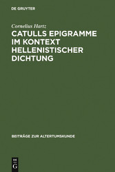 Catulls Epigramme im Kontext hellenistischer Dichtung