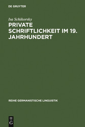 Private Schriftlichkeit im 19. Jahrhundert