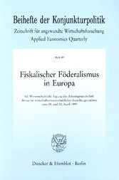 Fiskalischer Föderalismus in Europa.