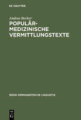 Populärmedizinische Vermittlungstexte