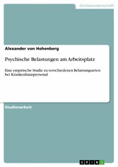 Psychische Belastungen am Arbeitsplatz