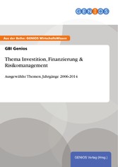 Thema Investition, Finanzierung & Risikomanagement