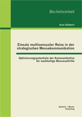 Einsatz multisensualer Reize in der strategischen Messekommunikation: Optimierungspotentiale der Kommunikation für nachhaltige Messeauftritte