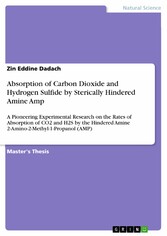 Absorption of Carbon Dioxide and Hydrogen Sulfide by Sterically Hindered Amine Amp