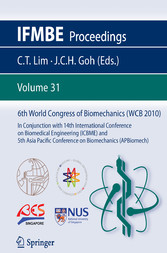 6th World Congress of Biomechanics (WCB 2010), 1 - 6 August 2010, Singapore