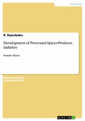 Development of Processed Spices Products Industry