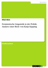 Feministische Linguistik in der Politik. Analyse einer Rede von Katja Kipping