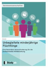 Unbegleitete minderjährige Flüchtlinge. Eine besondere Herausforderung für die professionelle Hilfebeziehung