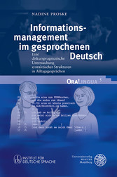 Informationsmanagement im gesprochenen Deutsch