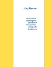 Personalbilanz Lesebogen 83 Studienfach Management - strategische Zielplanung