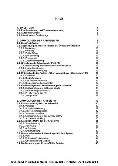 Krisen-PR bei politischen Parteien