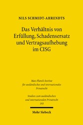 Das Verhältnis von Erfüllung, Schadensersatz und Vertragsaufhebung im CISG