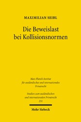 Die Beweislast bei Kollisionsnormen