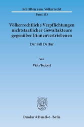 Völkerrechtliche Verpflichtungen nichtstaatlicher Gewaltakteure gegenüber Binnenvertriebenen.