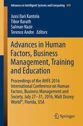 Advances in Human Factors, Business Management, Training and Education