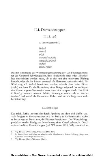 Substantivderivation in der Urkundensprache des 13. Jahrhunderts