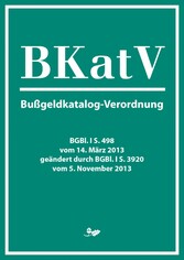 Bußgeldkatalog-Verordnung (2013)