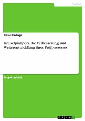 Kreiselpumpen. Die Verbesserung und Weiterentwicklung  ihres Prüfprozesses