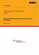 Externe Finanzierungsmöglichkeiten für Start-ups in Deutschland