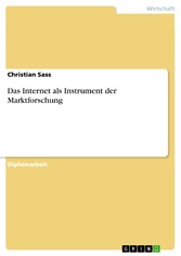 Das Internet als Instrument der Marktforschung