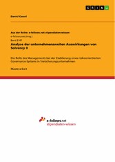 Analyse der unternehmensweiten Auswirkungen von Solvency II