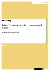 Public Economics and Intergovernmental Grants