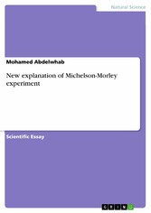 New explanation of Michelson-Morley experiment