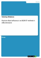 Factors that influence on B2B IT website's effectiveness