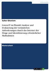 Green-IT im Wandel. Analyse und Evaluierung der veränderten Anforderungen durch das Internet der Dinge und Identifizierung erforderlicher Maßnahmen