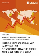 Unternehmensführung. Wie lässt sich die Mitarbeitermotivation durch Anreizsysteme steigern?