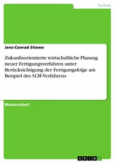 Zukunftsorientierte wirtschaftliche Planung neuer Fertigungsverfahren unter Berücksichtigung der Fertigungsfolge am Beispiel des SLM-Verfahrens