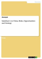 Sainsbury's in China. Risks, Opportunities and Strategy