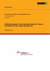 Plattformkonzepte in der Automobilindustrie. Chancen und Risiken für das Supply Management