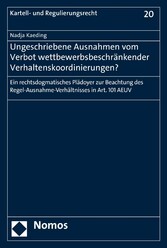 Ungeschriebene Ausnahmen vom Verbot wettbewerbsbeschränkender Verhaltenskoordinierungen?