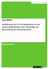 Einführung des CO2-Fußabdrucks in die Automobilindustrie. Eine Methodik zur Beurteilung der Konsequenzen