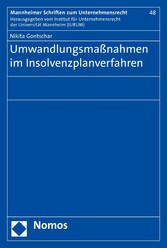 Umwandlungsmaßnahmen im Insolvenzplanverfahren