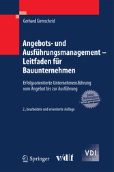 Angebots- und Ausführungsmanagement - Leitfaden für Bauunternehmen