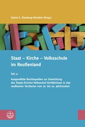 Staat - Kirche - Volksschule im Reußenland