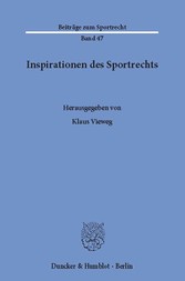 Inspirationen des Sportrechts.