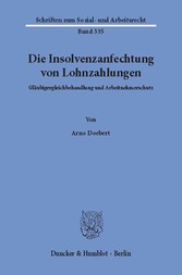 Die Insolvenzanfechtung von Lohnzahlungen.