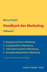 Handbuch des Marketing, Teilband II.