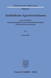 Ausländische Agrarinvestitionen.