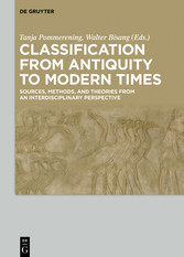 Classification from Antiquity to Modern Times