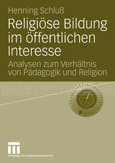 Religiöse Bildung im öffentlichen Interesse