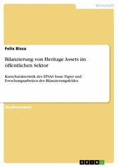 Bilanzierung von Heritage Assets im öffentlichen Sektor