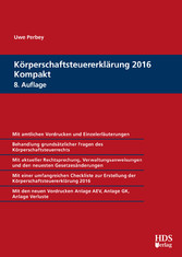 Körperschaftsteuererklärung 2016 Kompakt