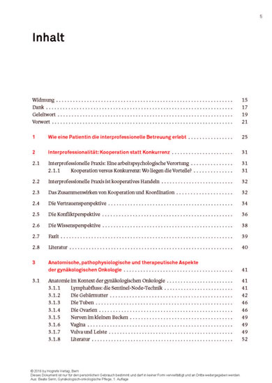 Gynäkologisch-onkologische Pflege