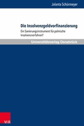 Die Insolvenzgeldvorfinanzierung