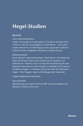 Hegel-Studien Band 30